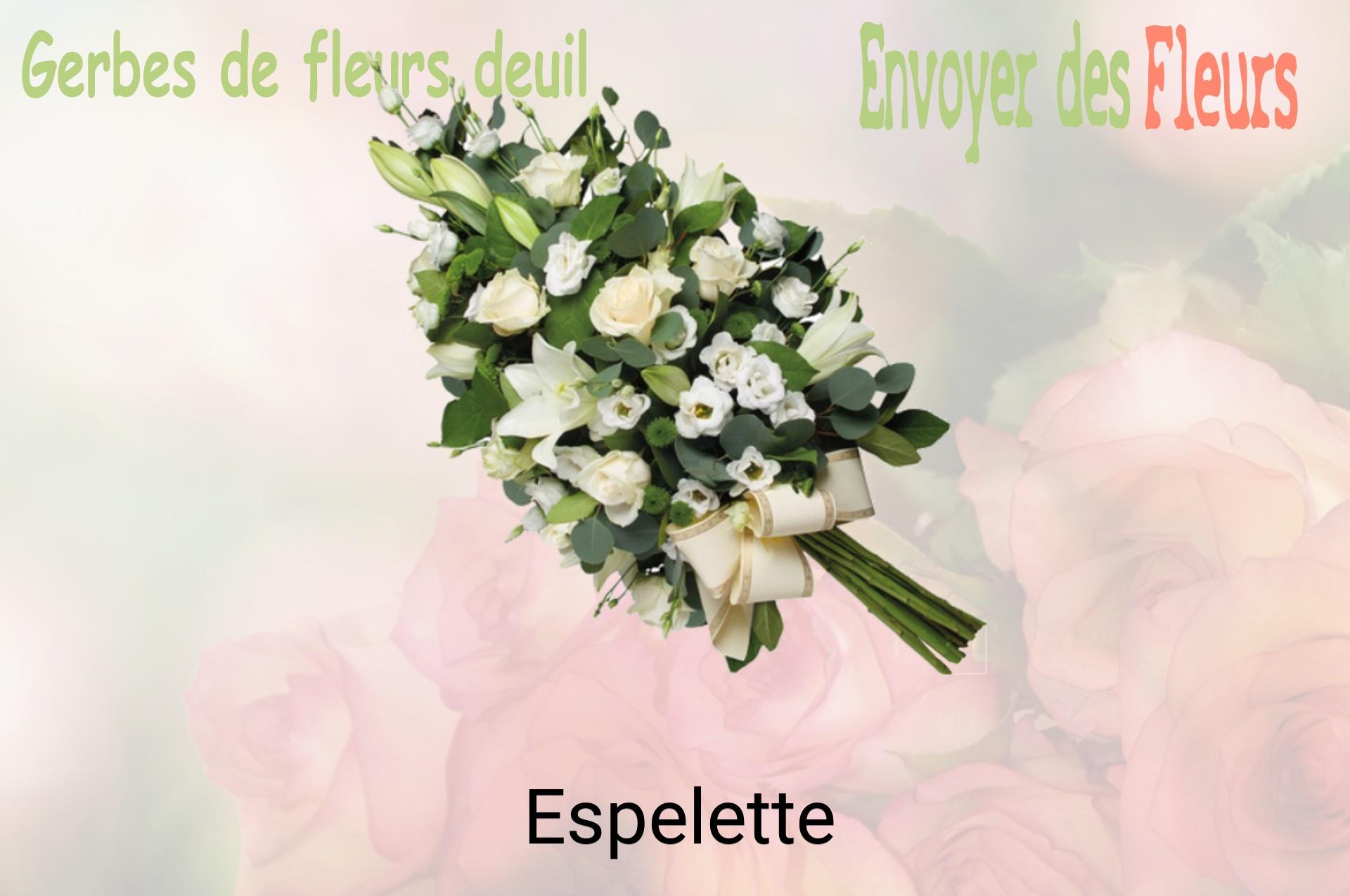Gerbe de fleurs de deuil livrée à Espelette